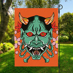 Japanese Demon Print Garden Flag