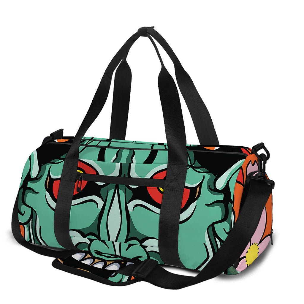 Japanese Demon Print Gym Bag