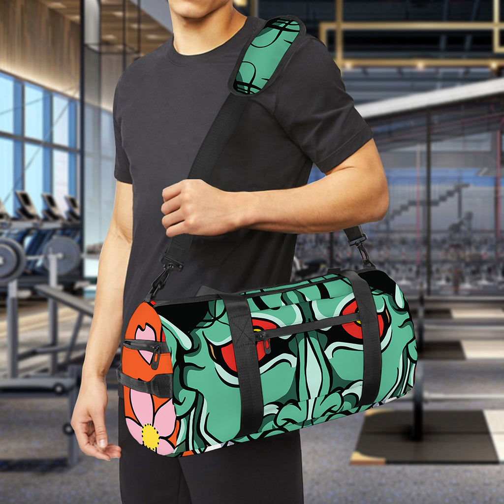 Japanese Demon Print Gym Bag