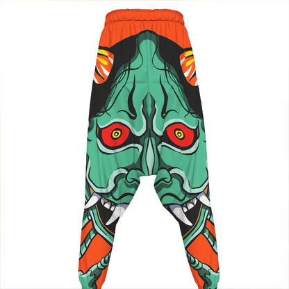 Japanese Demon Print Hammer Pants