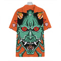 Japanese Demon Print Hawaiian Shirt