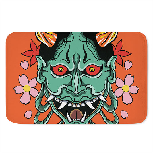 Japanese Demon Print Indoor Door Mat