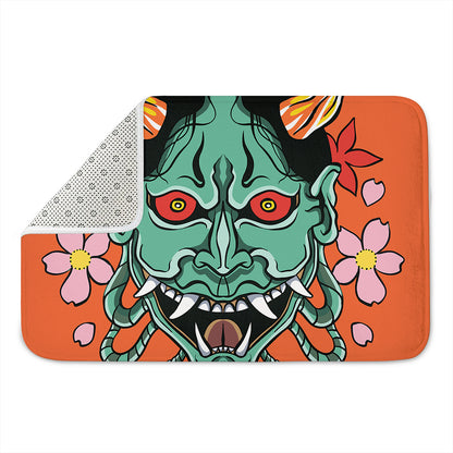 Japanese Demon Print Indoor Door Mat