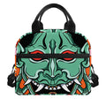 Japanese Demon Print Insulated Lunch Bag