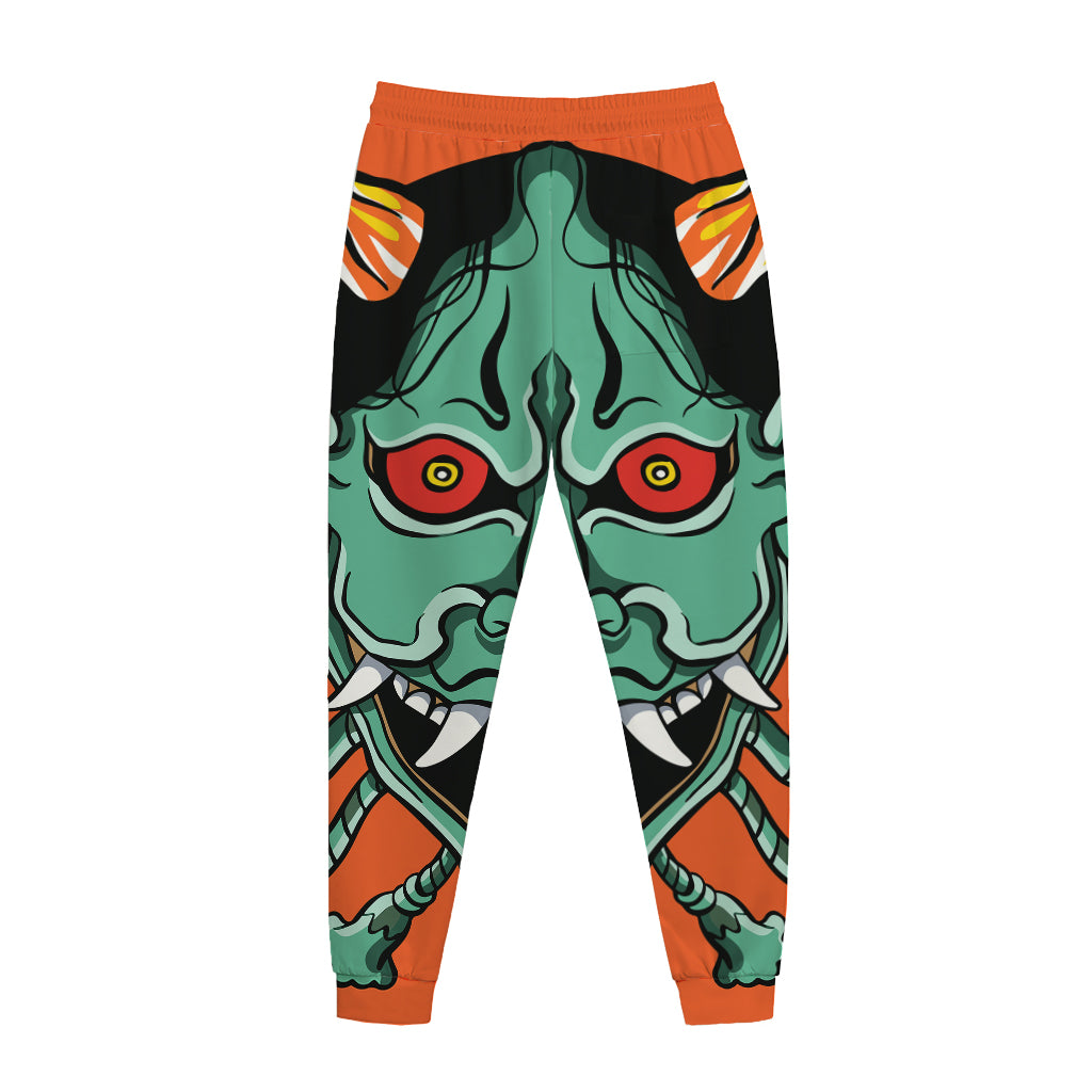 Japanese Demon Print Jogger Pants