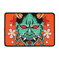 Japanese Demon Print Kitchen Mat