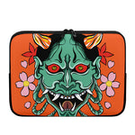 Japanese Demon Print Laptop Sleeve
