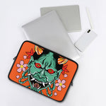 Japanese Demon Print Laptop Sleeve