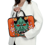 Japanese Demon Print Laptop Sleeve With Handle