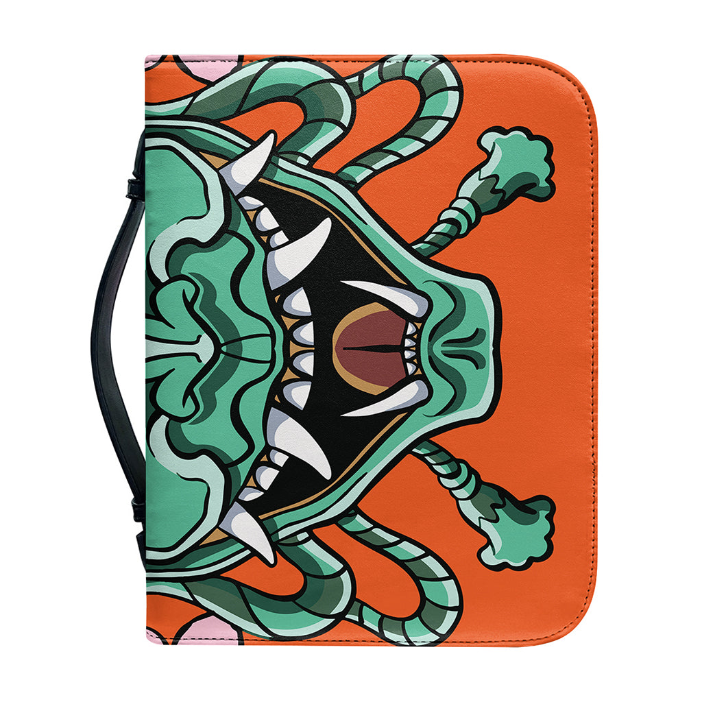 Japanese Demon Print Leather Bible Cover