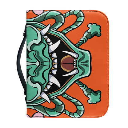 Japanese Demon Print Leather Bible Cover