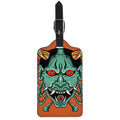 Japanese Demon Print Luggage Tag