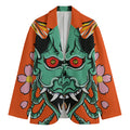 Japanese Demon Print Men's Blazer
