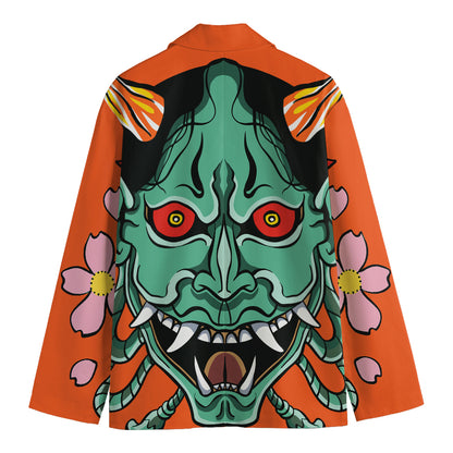 Japanese Demon Print Men's Blazer