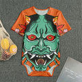 Japanese Demon Print Men's Bodysuit