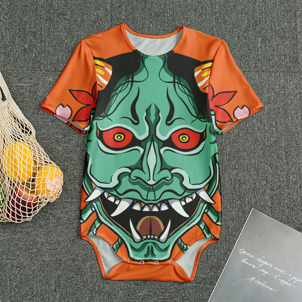 Japanese Demon Print Men's Bodysuit