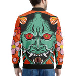 Japanese Demon Print Men's Bomber Jacket