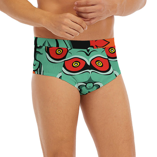 Japanese Demon Print Men's Briefs