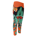 Japanese Demon Print Men's Compression Pants