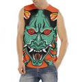 Japanese Demon Print Men's Fitness Tank Top