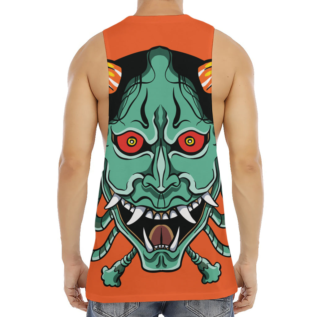 Japanese Demon Print Men's Muscle Tank Top
