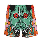 Japanese Demon Print Men's Sports Shorts