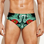 Japanese Demon Print Men's Swim Briefs