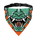 Japanese Demon Print Over The Collar Dog Bandana