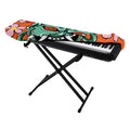 Japanese Demon Print Piano Keyboard Cover