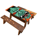 Japanese Demon Print Picnic Table Cover