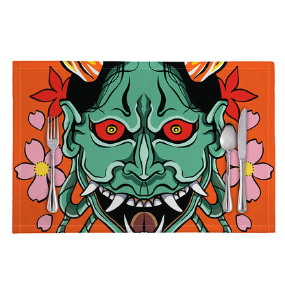 Japanese Demon Print Placemat