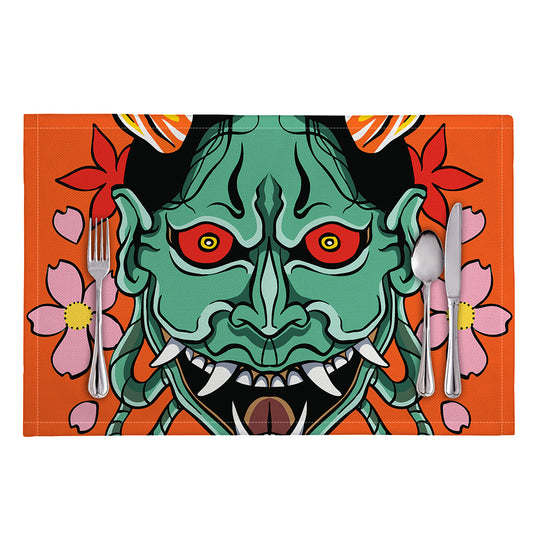 Japanese Demon Print Placemat