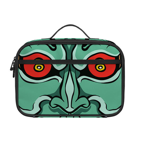 Japanese Demon Print Portable Lunch Bag