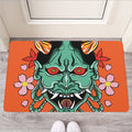 Japanese Demon Print Rubber Doormat