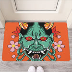 Japanese Demon Print Rubber Doormat