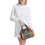 Japanese Demon Print Shoulder Handbag