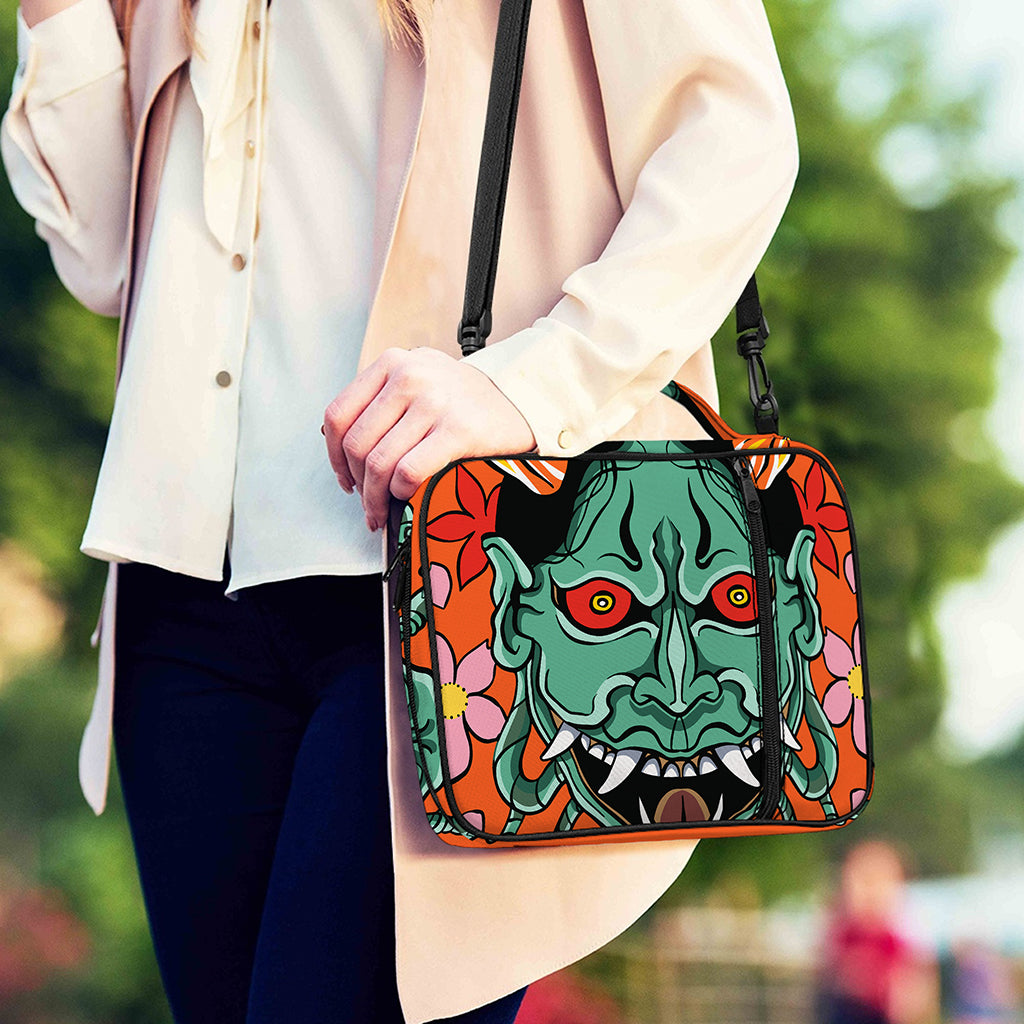 Japanese Demon Print Shoulder Strap Bible Bag