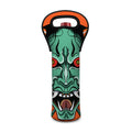 Japanese Demon Print Single Neoprene Wine Tote