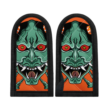 Japanese Demon Print Skillet Handle Cover