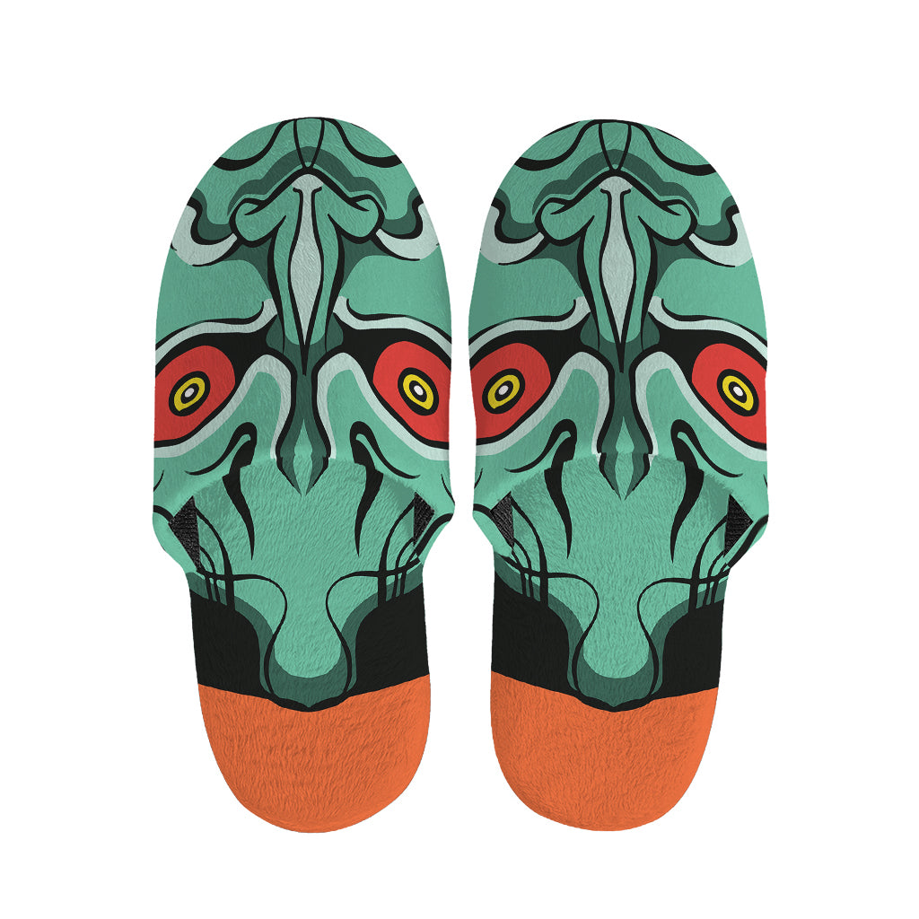 Japanese Demon Print Slippers