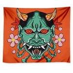 Japanese Demon Print Tapestry