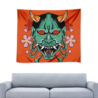 Japanese Demon Print Tapestry