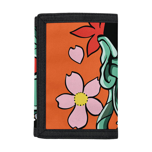 Japanese Demon Print Trifold Wallet
