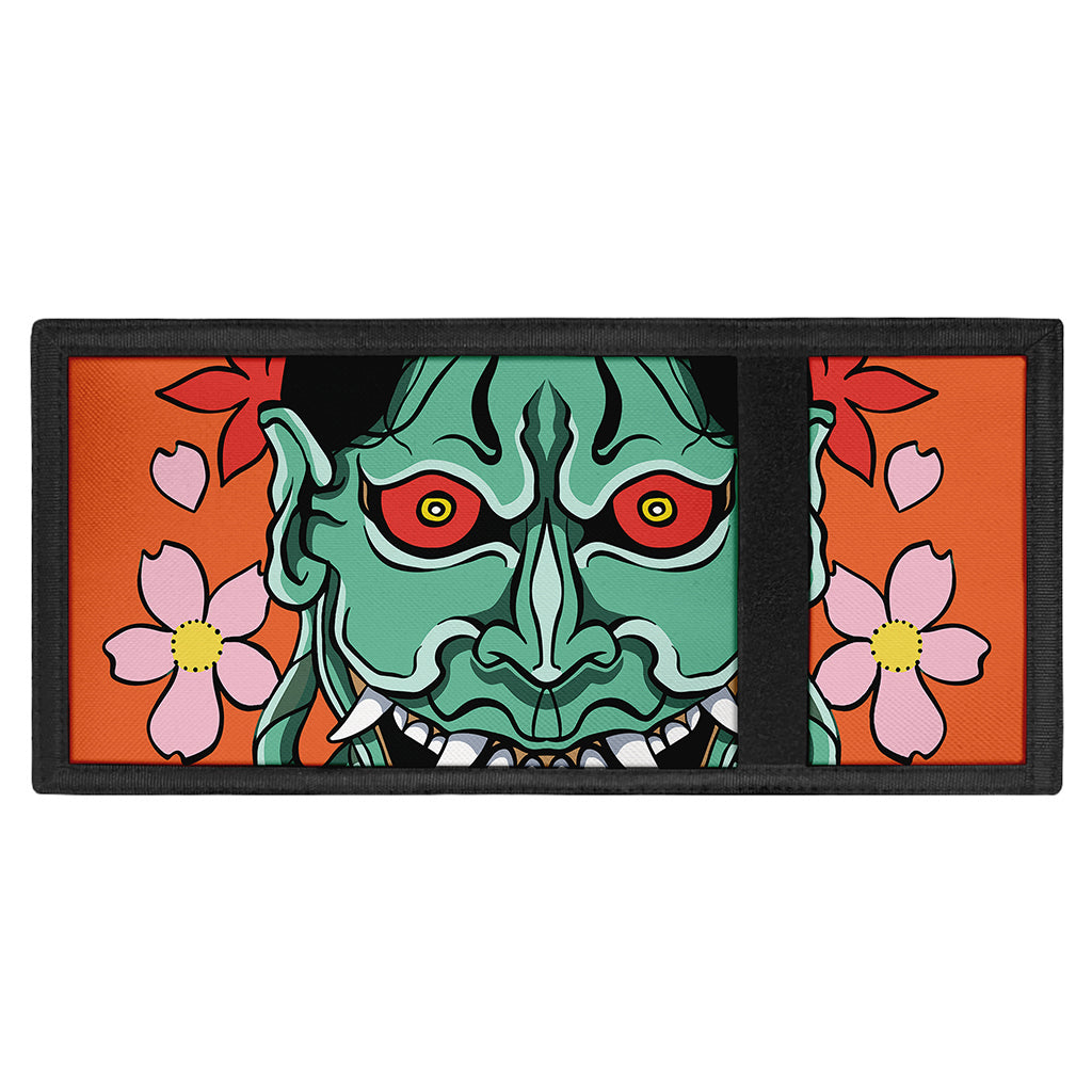 Japanese Demon Print Trifold Wallet
