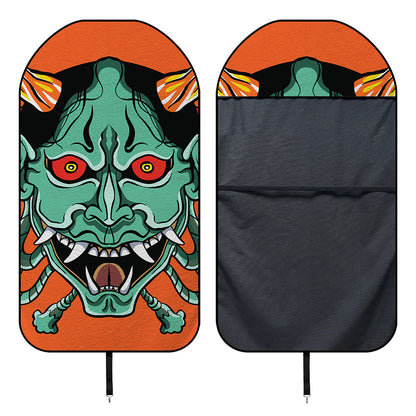 Japanese Demon Print Waterproof Car Seat Cover