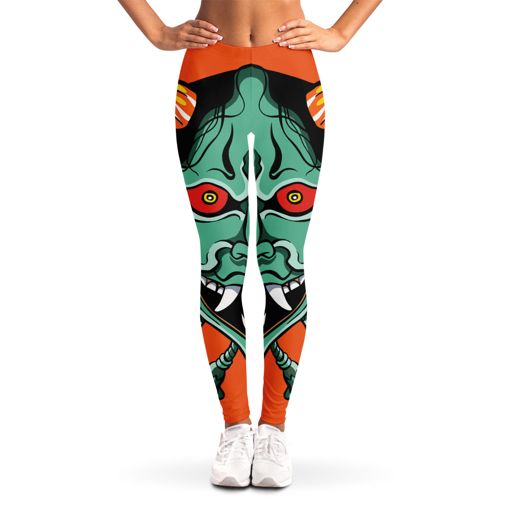 Japanese Demon Print Women's Leggings