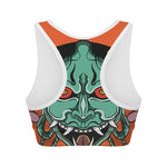 Japanese Demon Print Women's Sports Bra