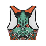 Japanese Demon Print Women's Sports Bra