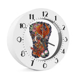 Japanese Dragon And Phoenix Tattoo Print Alarm Clock