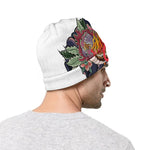 Japanese Dragon And Phoenix Tattoo Print Beanie